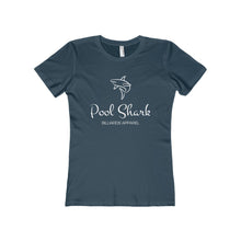 "Pool Shark" Women's The Boyfriend Tee Front Logo