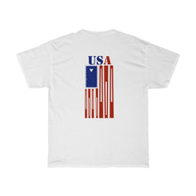 "Solids & Stripes"  USA Unisex Heavy Cotton Tee