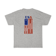 "Solids & Stripes"  USA Unisex Heavy Cotton Tee