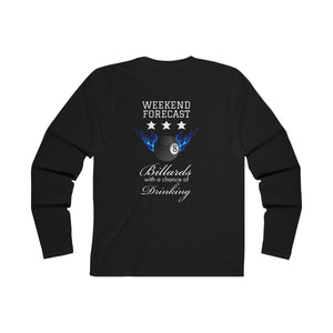 "Weekend Forecast" Men's Long Sleeve Crew Tee