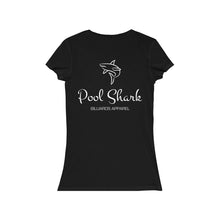 "Pool Shark" Women's Short Sleeve V-Neck Tee