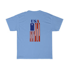 "Solids & Stripes"  USA Unisex Heavy Cotton Tee