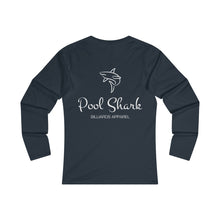 "Pool Shark" Women's Fitted Long Sleeve Tee