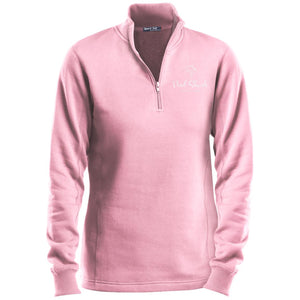 "Pool Shark" Sport-Tek Ladies' 1/4 Zip Sweatshirt