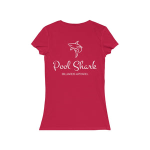 "Pool Shark" Women's Short Sleeve V-Neck Tee