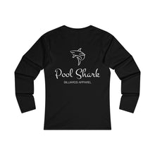 "Pool Shark" Women's Fitted Long Sleeve Tee