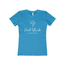 "Pool Shark" Women's The Boyfriend Tee Front Logo